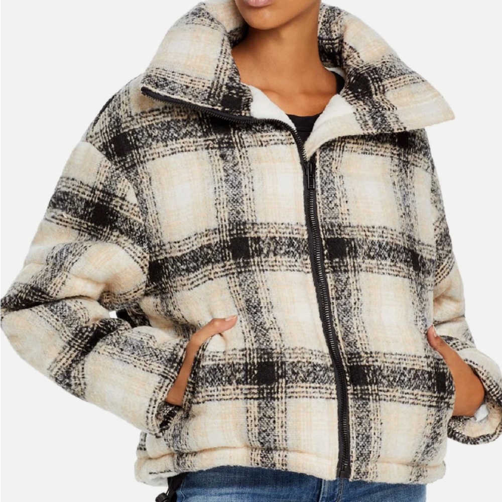 Apparis Marianny Womens Fax Fur Short Puffer Jacket